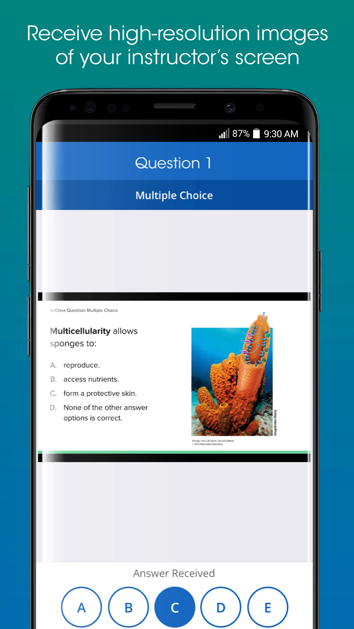 iClicker Student screenshot